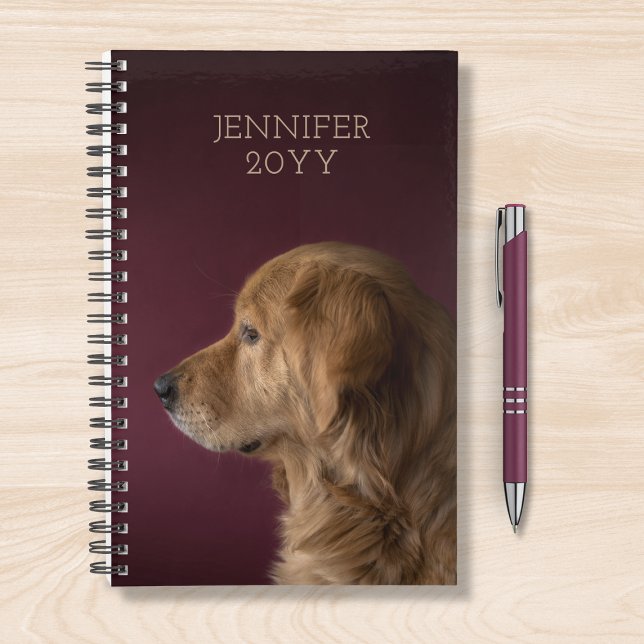Agenda Nome Personalizado do ouro Retriever 2019 (Criador carregado)