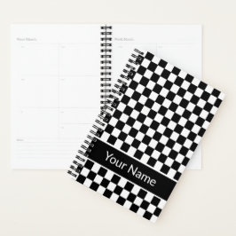 Agenda Nome Personalizado do Padrão Verificado em Branco 