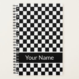 Agenda Nome Personalizado do Padrão Verificado em Branco 