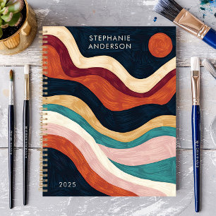 Agenda Nome Personalizado do Sun para Abstrato de Brushaf