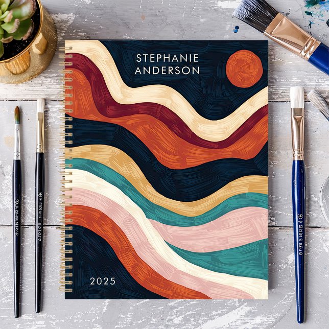 Agenda Nome Personalizado do Sun para Abstrato de Brushaf (Criador carregado)