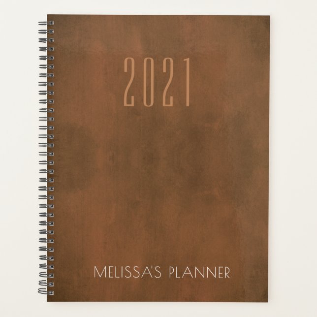 Agenda Nome Personalizado Elegante Moderno 2021 (Frente)