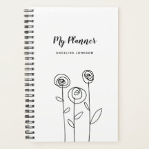 Nome Personalizado Floral Mínimo
