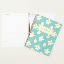 Agenda Nome Personalizado Personalizado Daisy Floral Cute