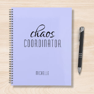 Agenda Nome Personalizado Púrpura do Coordenador de Caos