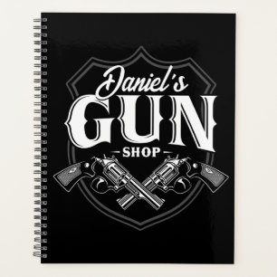 Agenda Nome Personalizado Revolvedores Antigos Armas de F