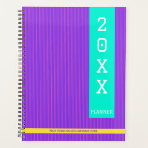 Agenda Nome Personalizado Roxo da Tendência