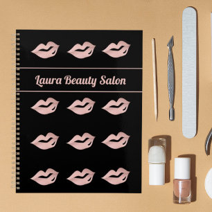 Agenda Nomes Dourados de Rosa e Pretos do Glam Elegante