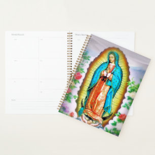 Agenda Nossa Senhora de Guadalupe Floral com Oração