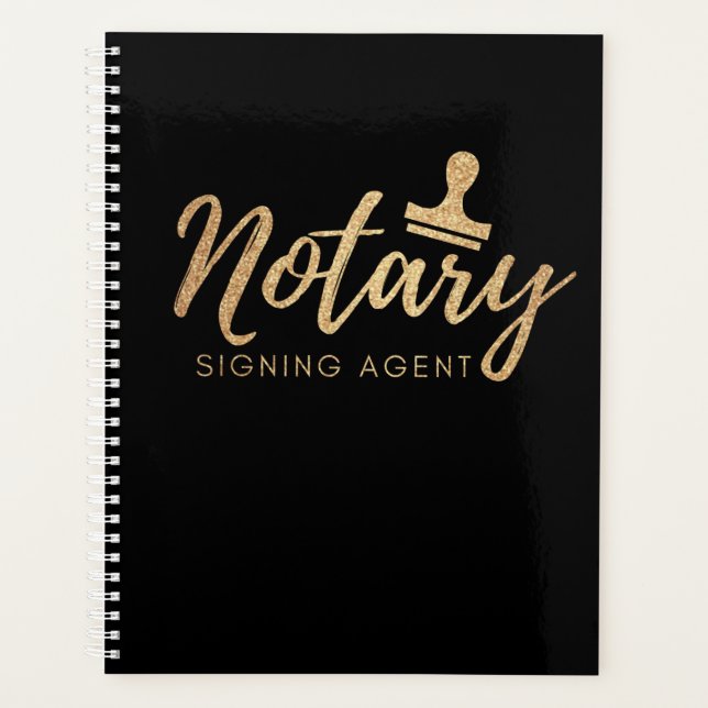 Agenda Notário Dourado | (Frente)