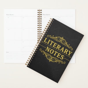 Agenda Notas Literárias - Academia Escura