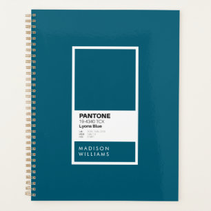 Agenda Notebook Azul de Lyon Personalizado Nome persona