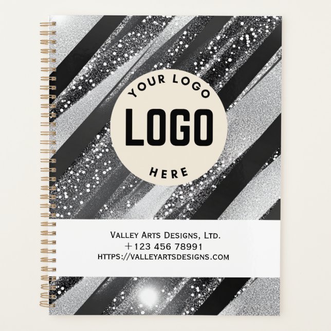 Agenda Notebook com Promocional de logotipo personalizado (Frente)