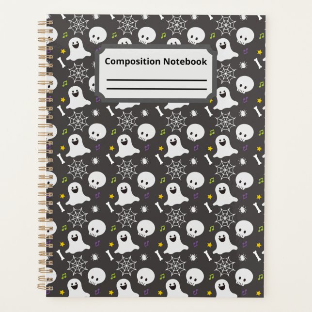 Agenda Notebook Composition: Edição Spooky Season (Frente)