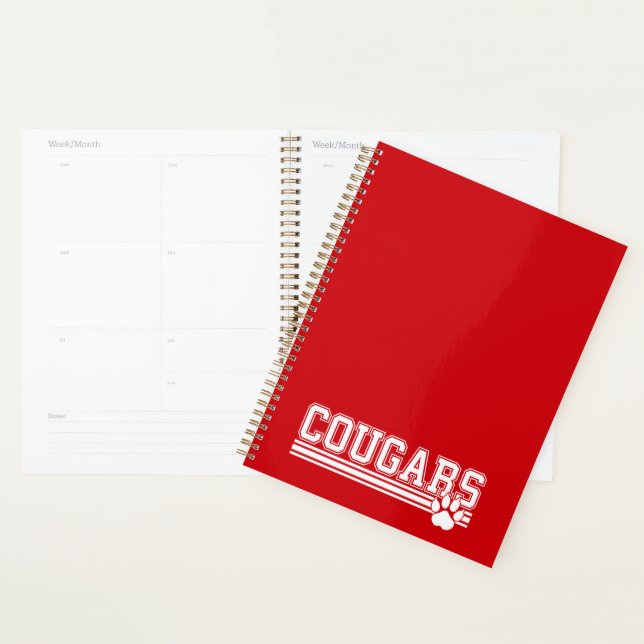 Agenda Notebook Cougars Planner (Exibição)