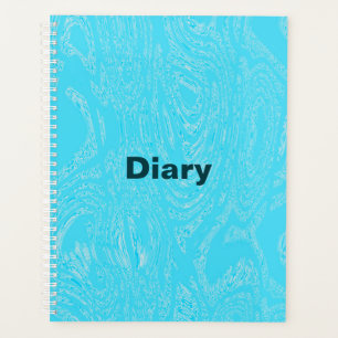 Agenda Notebook Cyan Ice Spiral