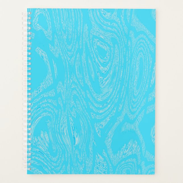 Agenda Notebook Cyan Ice Spiral (Frente)
