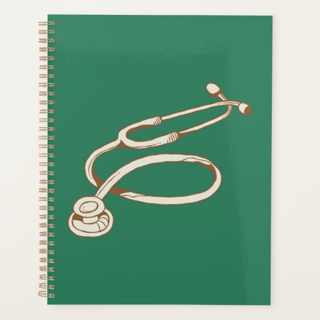 Agenda Notebook de enfermeiro para trabalho e notas (Frente)
