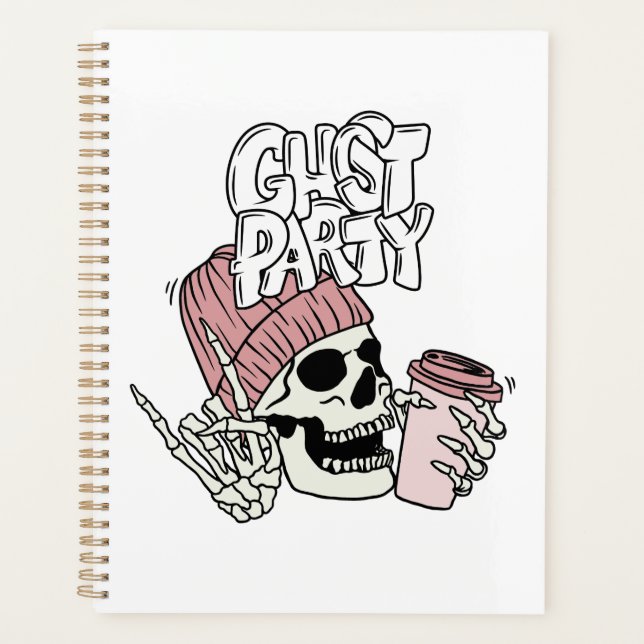 Agenda Notebook de festa fantasma (Frente)