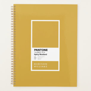 Agenda Notebook de Mostarda de Seleção Personalizado Pe