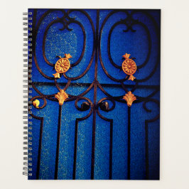 Agenda Notebook de porta azul