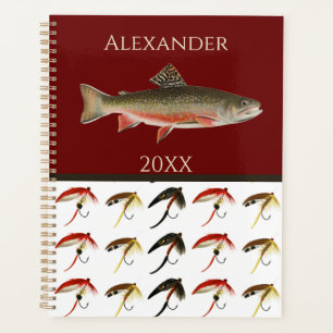 Agenda Notebook de salmão Russo para Pesca de Voo