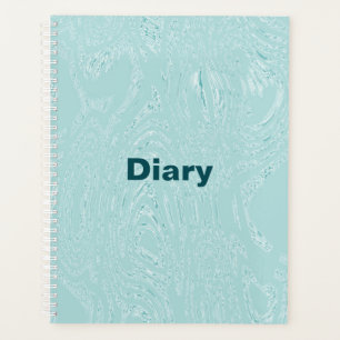 Agenda Notebook espiral de Diário Verde Azul