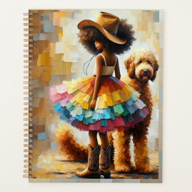 Agenda Notebook espiral de jornada alegre (Frente)