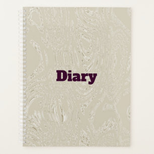Agenda Notebook Espiral Diário de Gelo Beige
