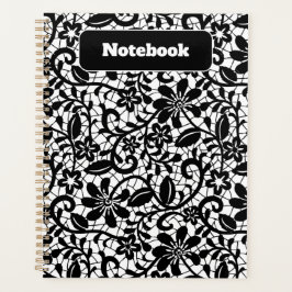 Agenda Notebook estético de padrão floral Pastel