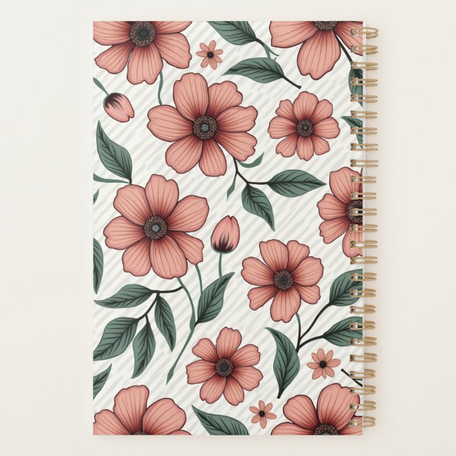 Agenda notebook floral (Verso)