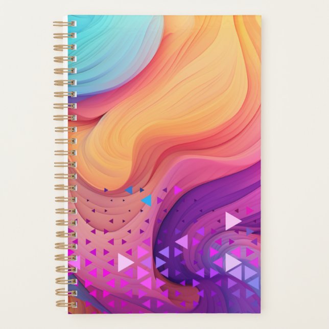 Agenda Notebook Floral Elegante (Frente)