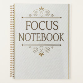 Agenda Notebook Foco - Elegante Serif Design