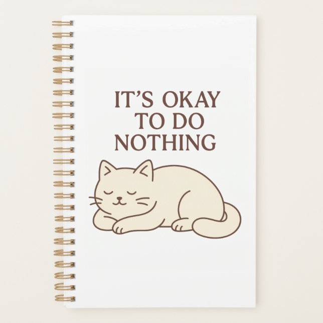 Agenda Notebook Gato Engraçado - Diário bonito para os am (Frente)
