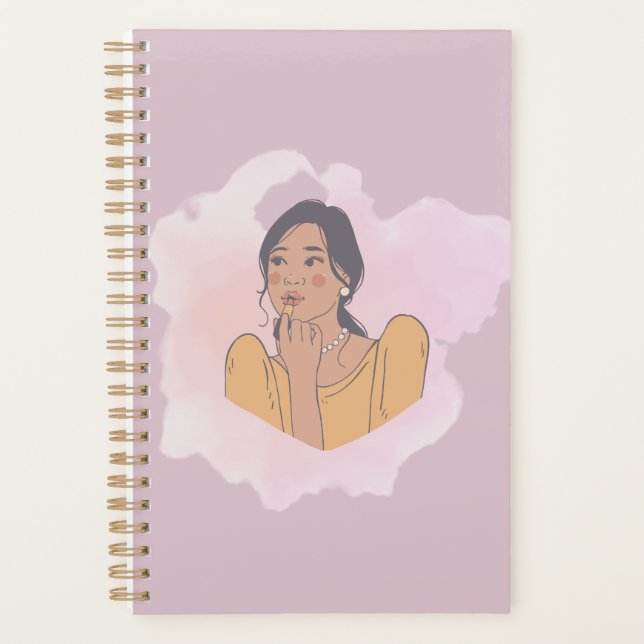 Agenda Notebook Kawaii de anime bonito (Frente)