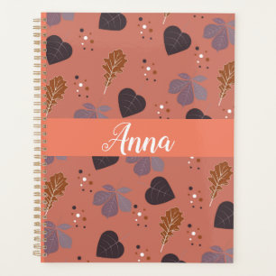 Agenda Notebook Personalizado de Folha Elegante