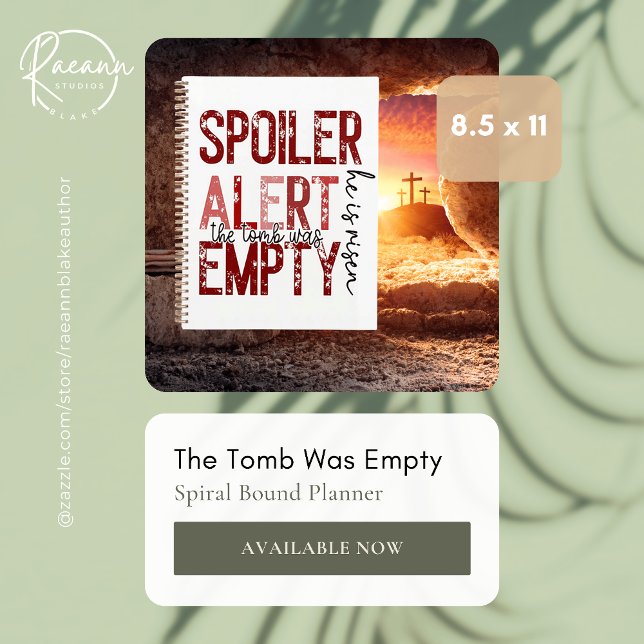 Agenda Notebook religioso "Ele é Risen" (Criador carregado)