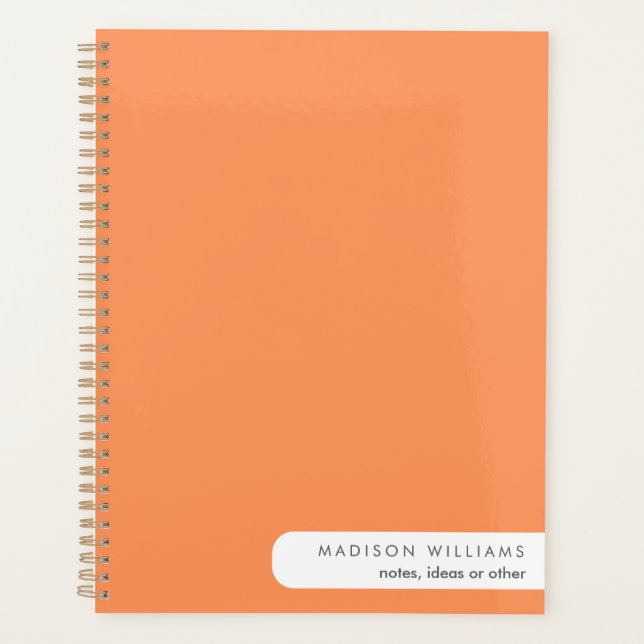 Agenda Notebook rosa personalizado - Cliente (Frente)