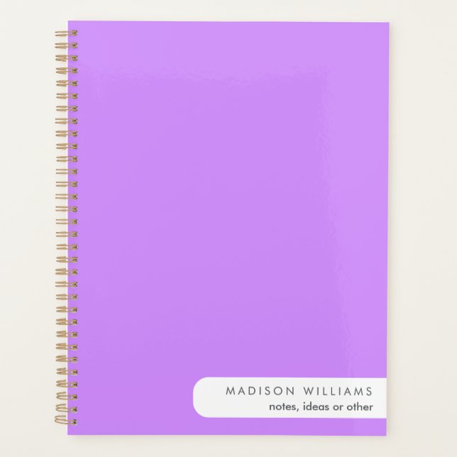 Agenda Notebook rosa personalizado - Cliente (Frente)
