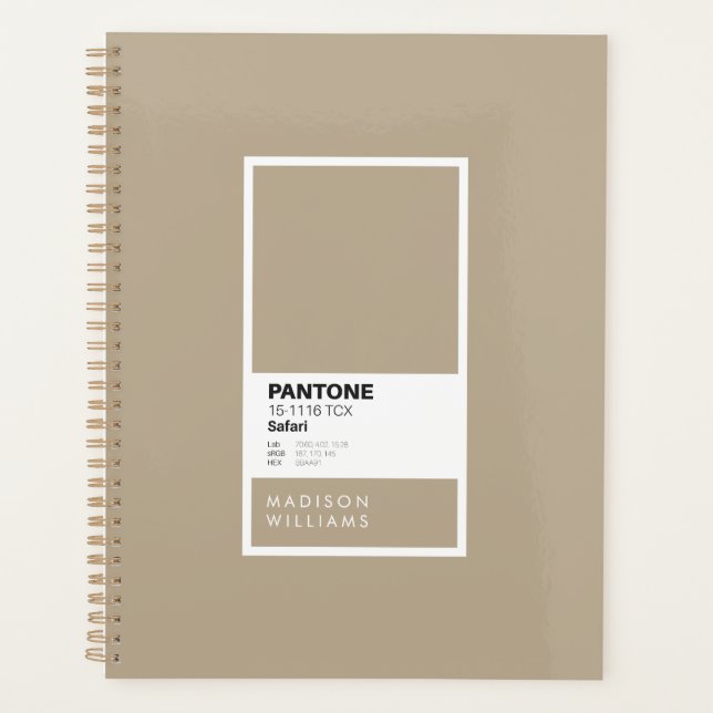 Agenda Notebook Safari Personalizado | Neutro personaliza (Frente)