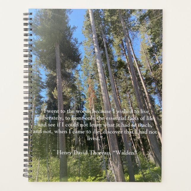 Agenda Notebook Tres Forest Woods Thoreau (Frente)