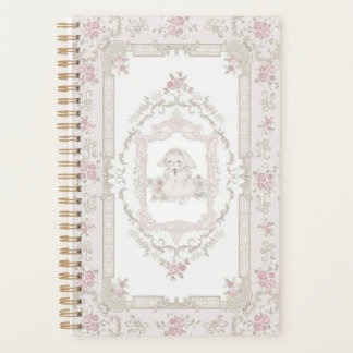 Agenda Notebook Vintage Bunny & Pink Roses