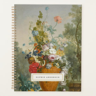 Agenda Notebook Vintage Floral Still Life Personalizado