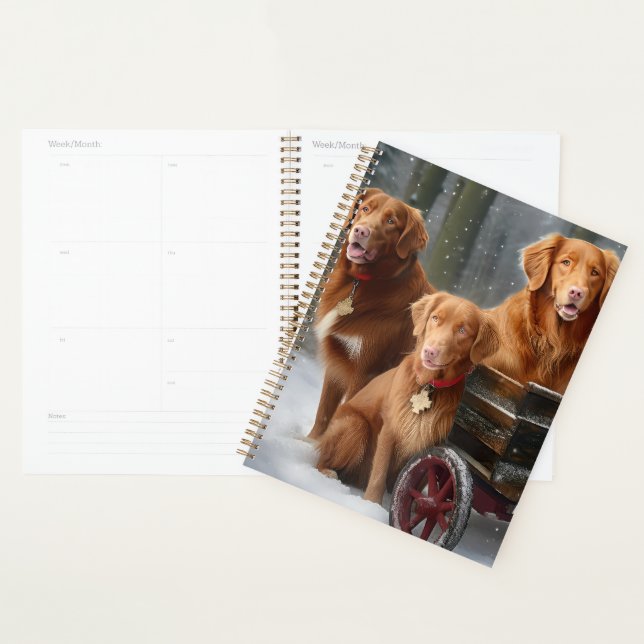Agenda Nova Escócia Duck Toller Retriever Snowy Sleigh (Exibição)