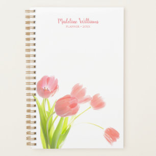 Agenda Novos Primavera Blooms Tulipas Rosa