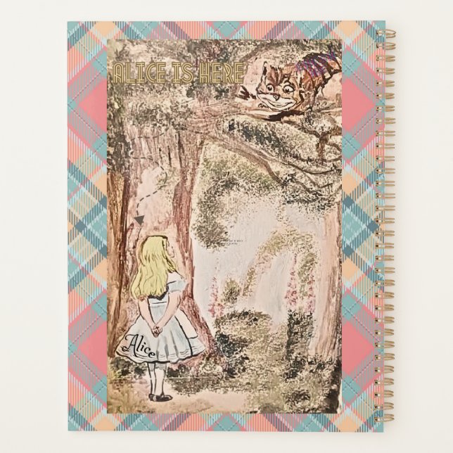 AGENDA O AICE ESTÁ AQUI FAIXAS E XADREZ (Verso)