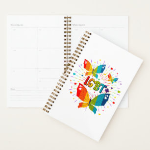 Agenda O amor do orgulho da borboleta é o amor a consciên
