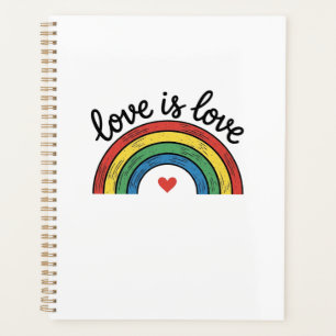Agenda O Amor é Amor Camisa Vintage Coração Arco-Íris Des