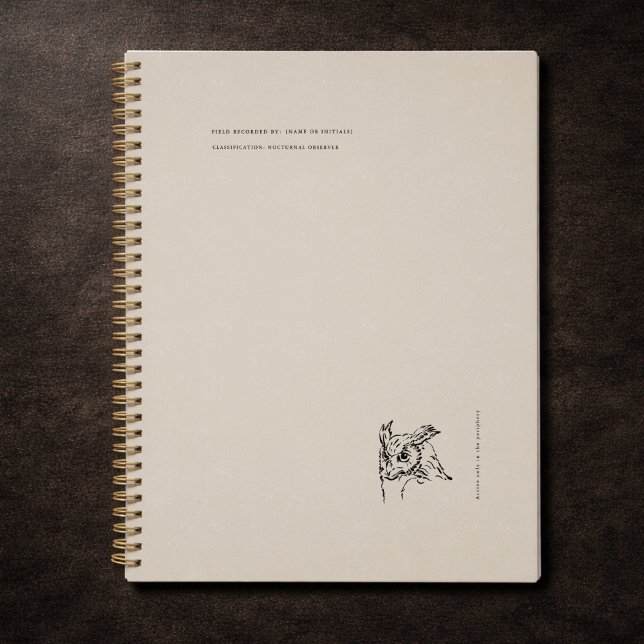 Agenda O Arquivo da Menagerie de Naturalistas da Coruja (Criador carregado)