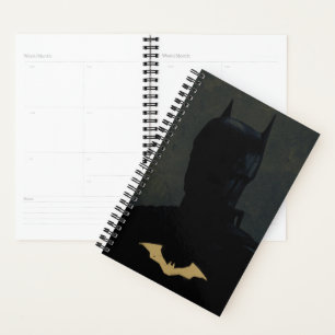 Agenda O Batman Com O Símbolo De Bat Do Ouro